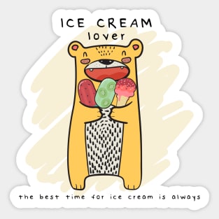 Ice Cream Lover Sticker